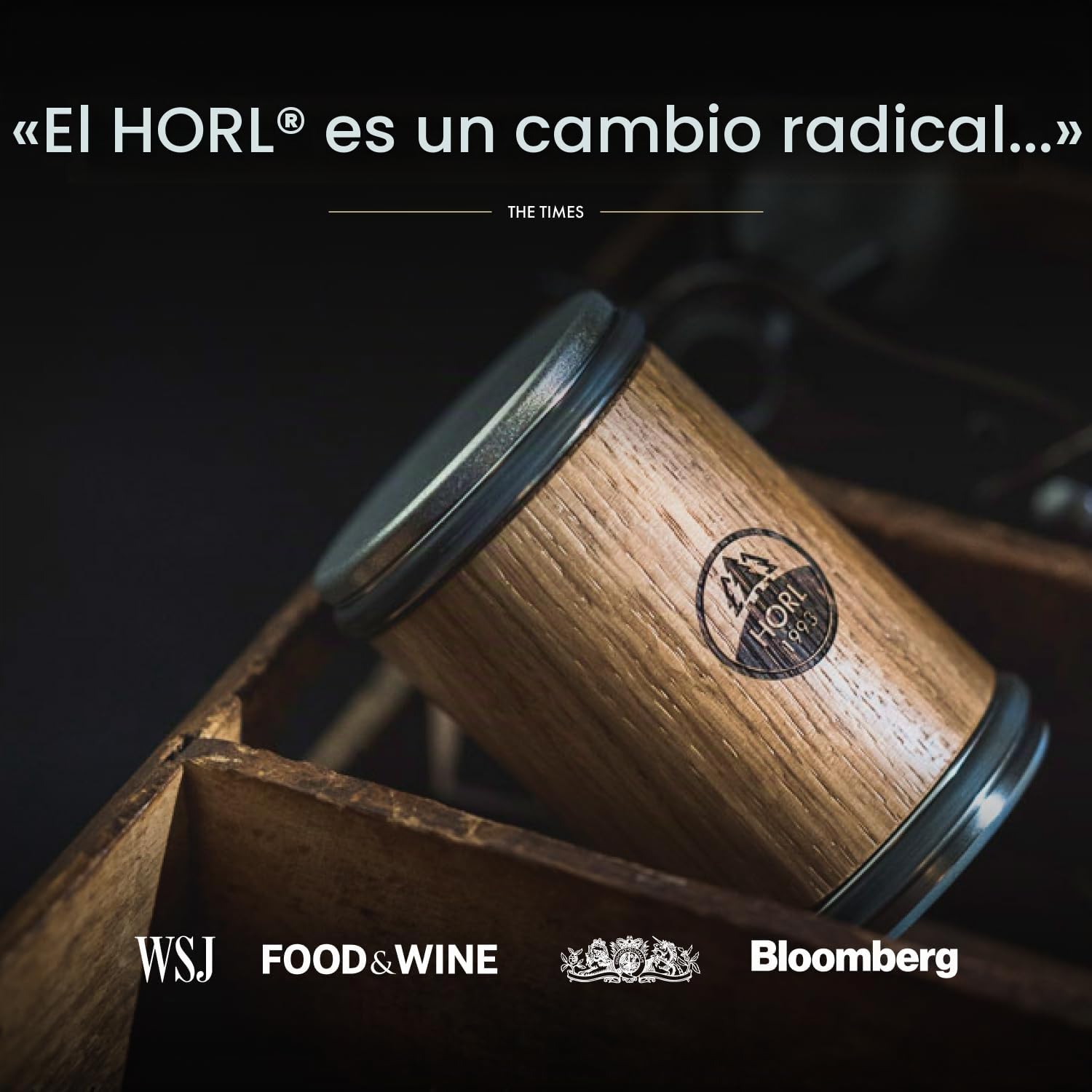 Rodillo afilador HORL2 roble - Afilador para cuchillos de cocina y para un filo extremo - rodillo afilador para cuchillos con soporte magnético con ángulos de 15 y 20 grados