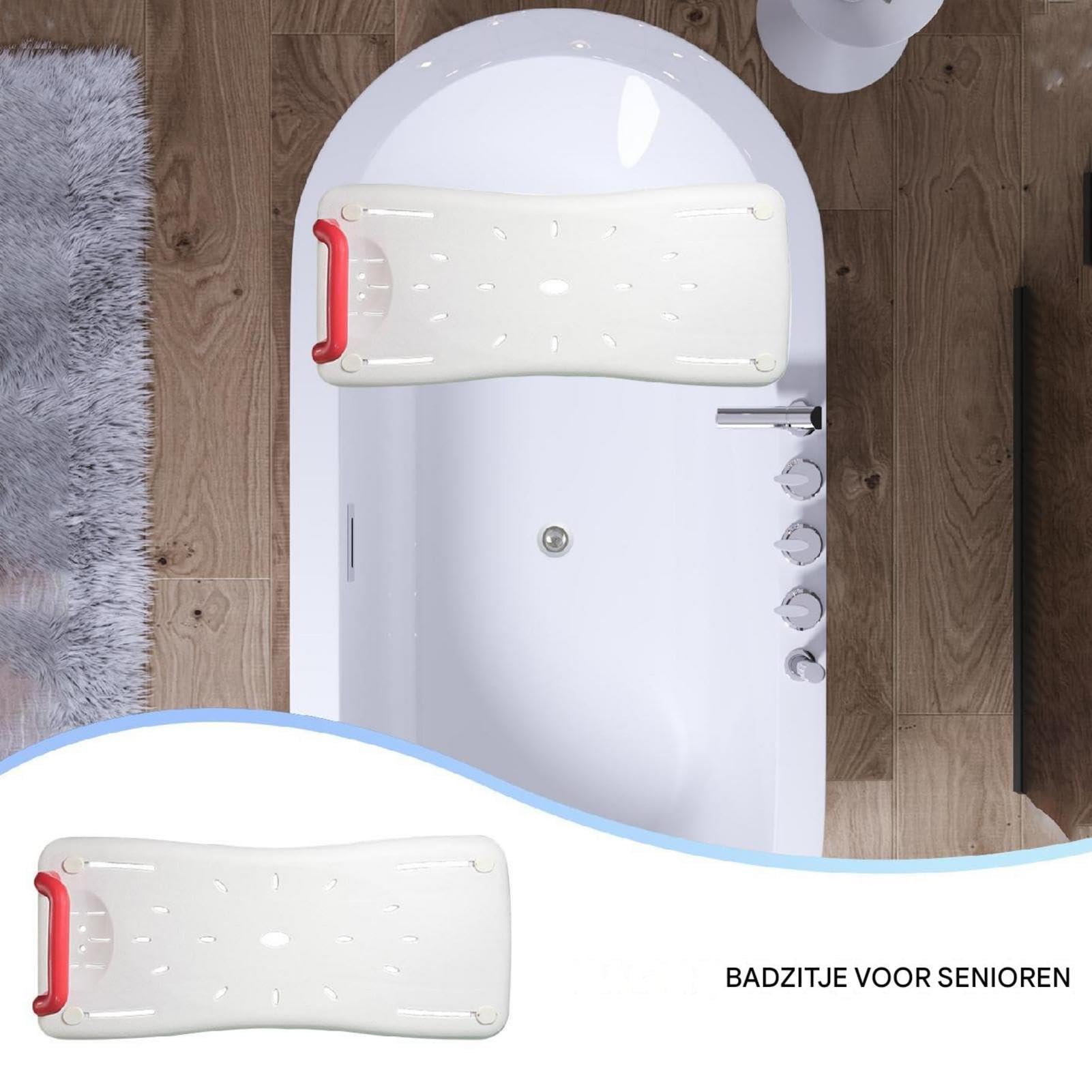 Asientos Suspendidos para Bañera Y Ducha Diseño ergonómico y Antideslizante | Sentado Esquinas Redondeadas Multifuncional Para Personas Con Discapacidad Y Con Dificultades Menstruales