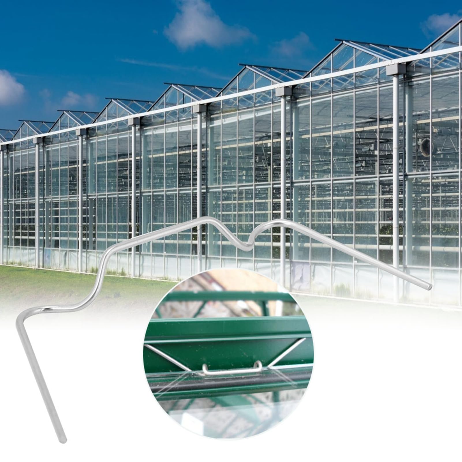 Lot De 50 Clips à Ressort Pour Vitrage En Verre De Serre - Clips W