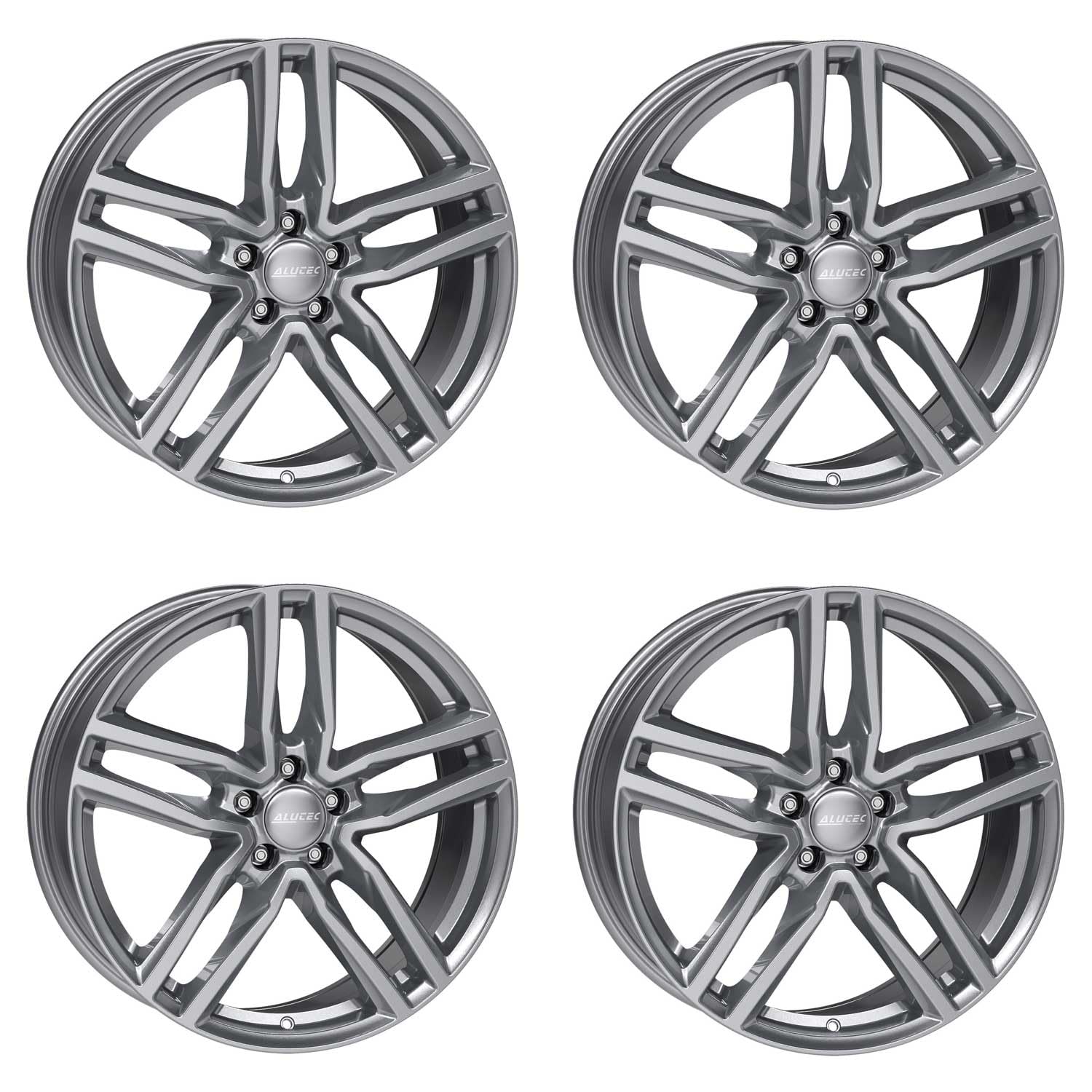 4 x felgi Alutec Ikenu 6,5Jx16 ET40 4 x 100 cm, metalowo-szare, kompatybilne z TOYOTA Corolla IQ Yaris