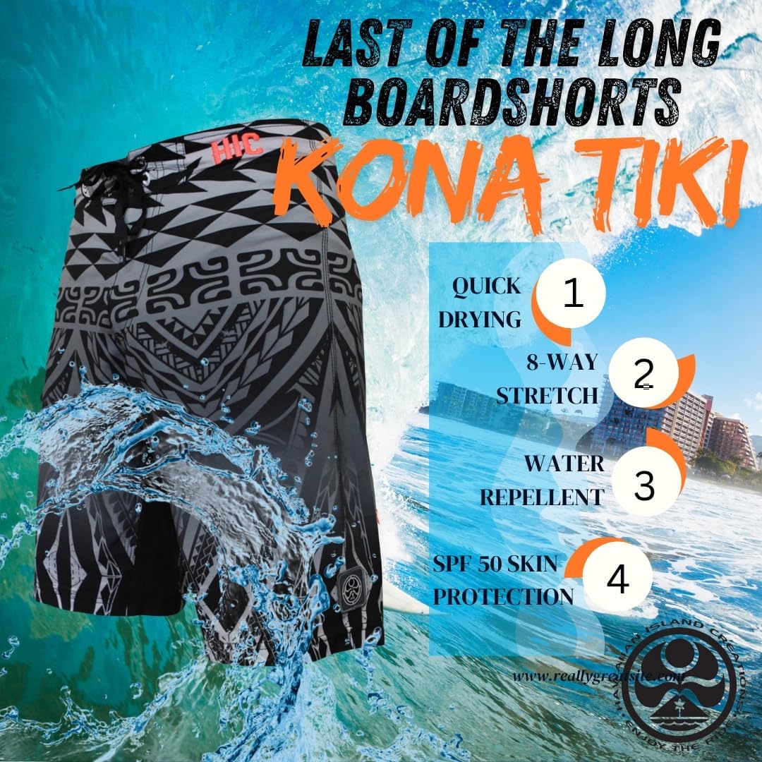HIC 21" Kona Tiki 8 Way Octo Super Stretch Boardshorts