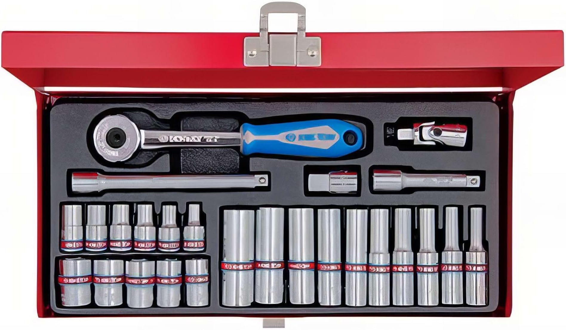 2526SR02 6-Points Socket Wrench, 1/4-inch, Set of 26