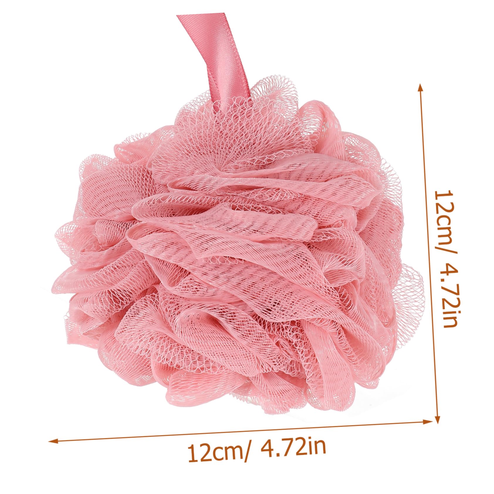 WOFASHPURET 4pcs Exfoliating Shower Loofah Balls Soft Mesh Body Scrubber for Sensitive Skin Bathroom Accessory for and Gentle Exfoliation