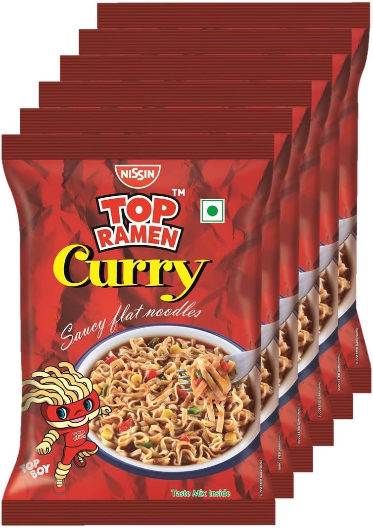 Top Ramen Curry Veg Pasta 70g (Pack of 6)