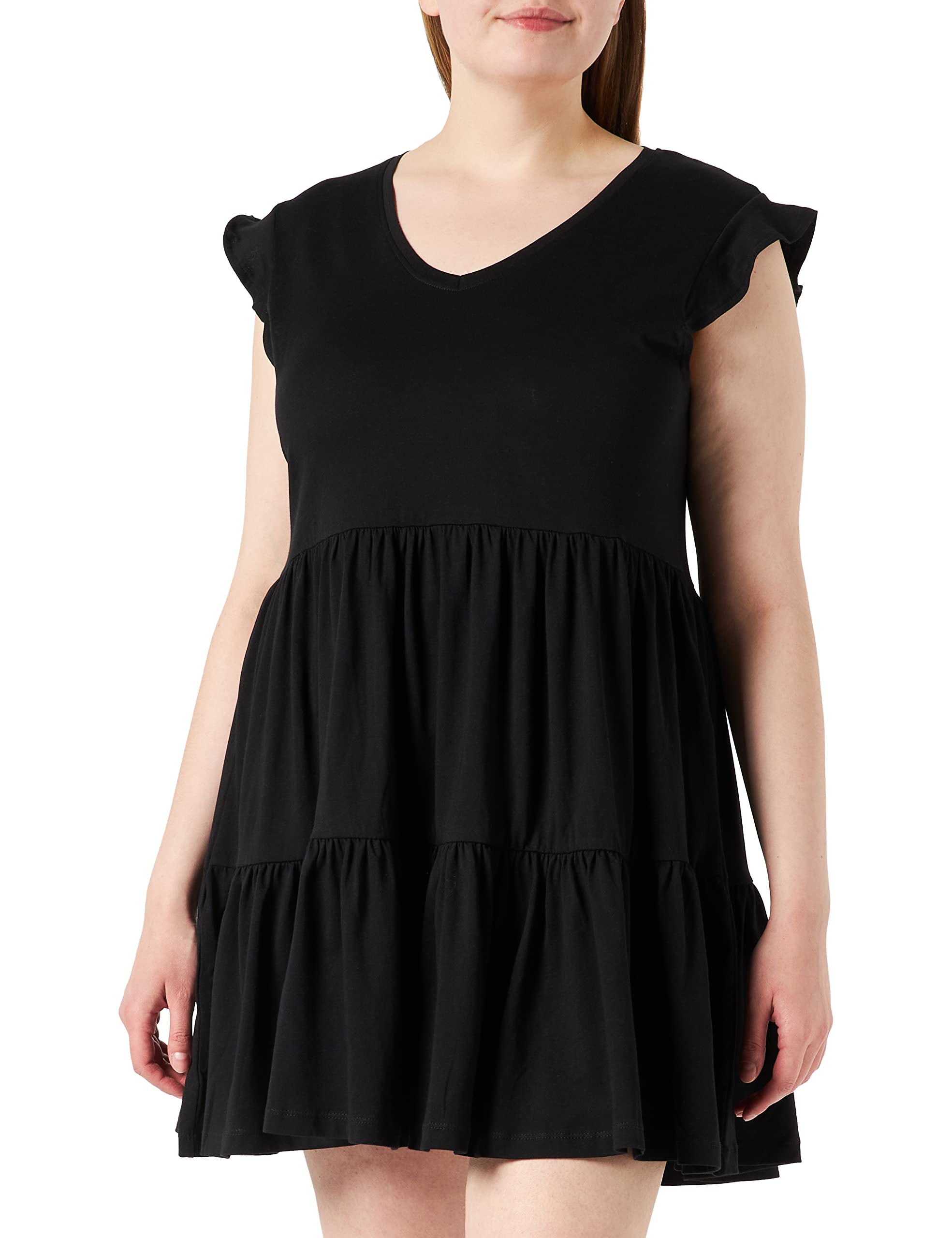 Only Onlmay Cap Sleeves Frill Dress Noos Vestido para Mujer