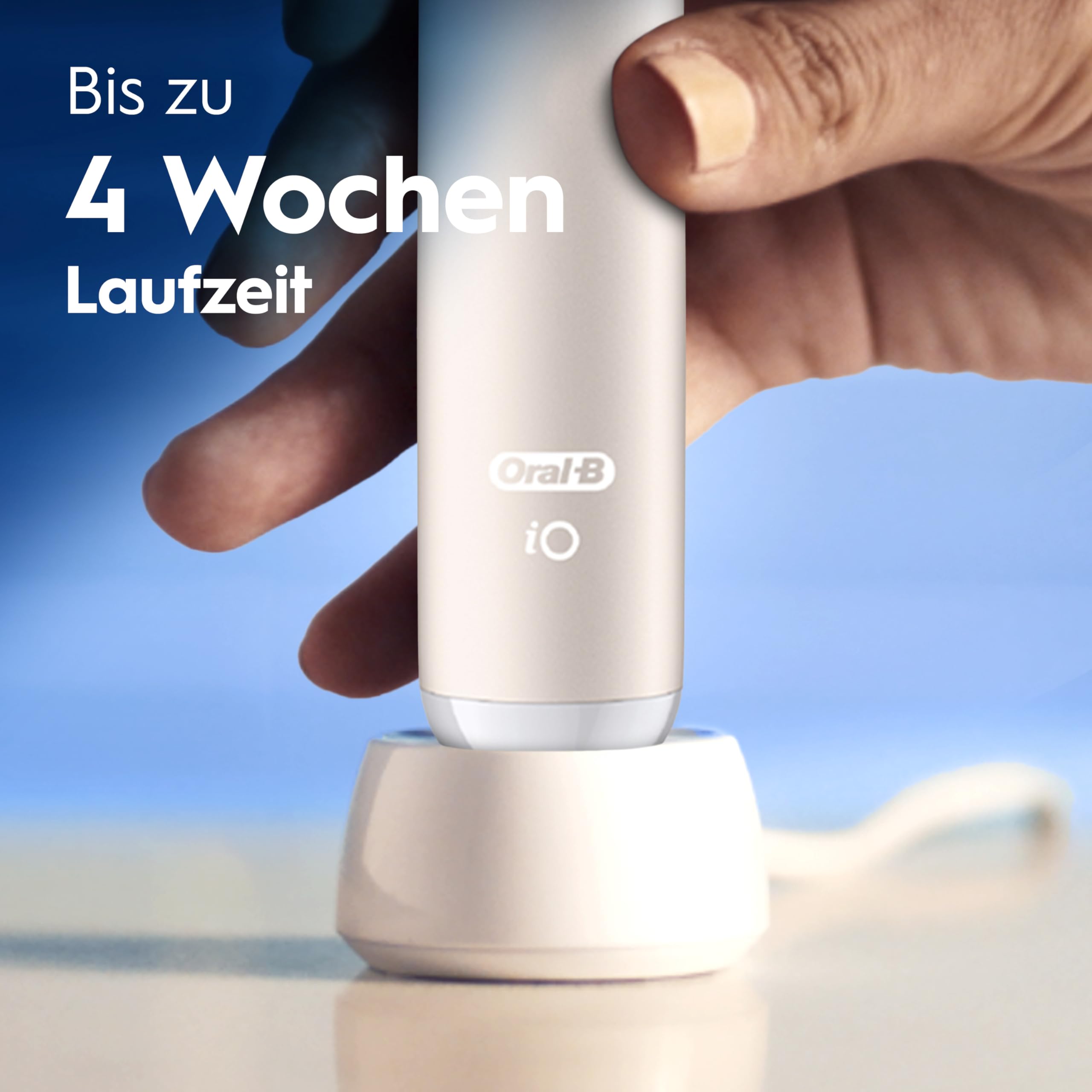 Oral-B iO Series 2 Elektrische Zahnbürste Rosa PLUS Original Oral-B iO Sanfte Reinigung Aufsteckbürste Weiß 3x