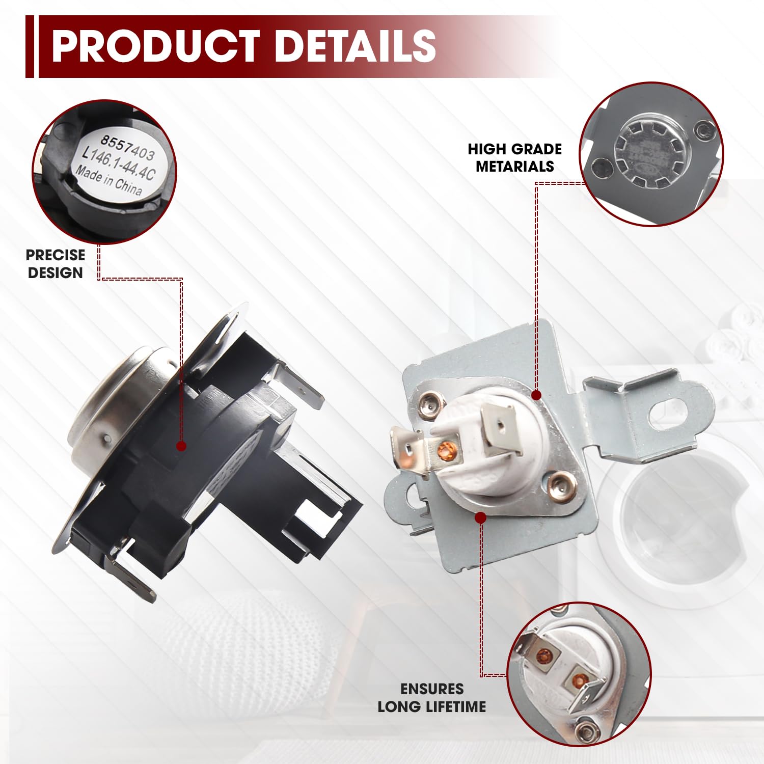 Amazon.com: UPGRADED 280148 Dryer Thermal Cut Off Kit Includes