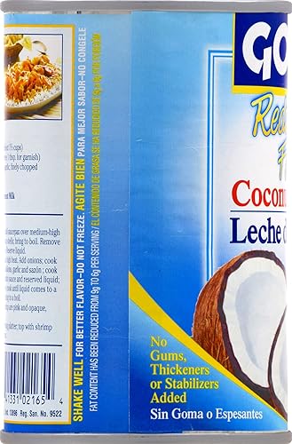 Vista 4 de Goya Foods Leche de coco, grasa reducida, 13.5 onzas líquidas (paquete de 24)
