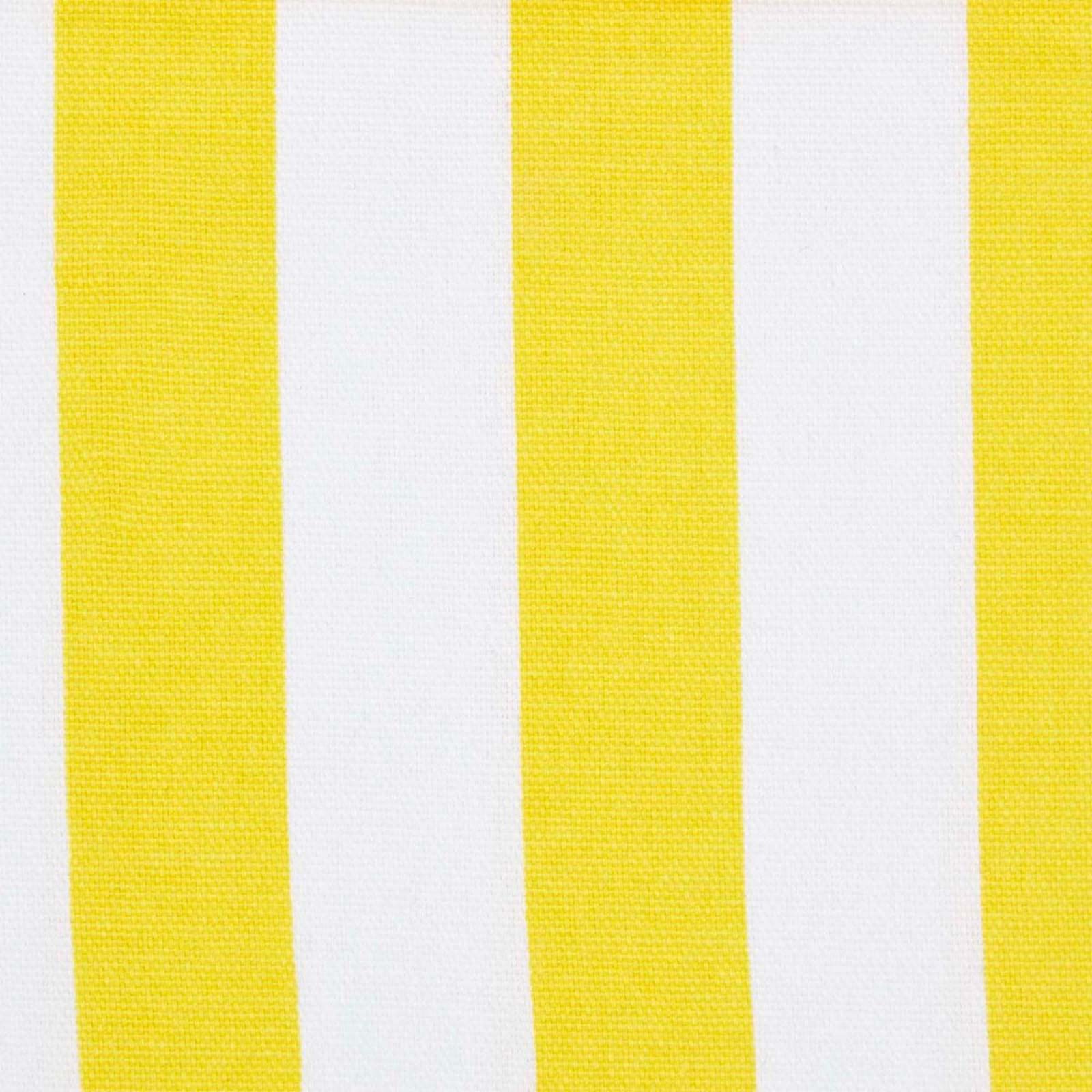 HOMESCAPES – Paire de Rideaux à œillets 100% Coton – Rayures Jaune – Prêt à Poser 137 x 182 cm
