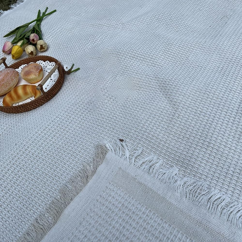 Manta de picnic con flecos para playa, multifuncional, para sofá, lavable, para salón, tienda de campaña, pícnic, playa, parque, gris, 180 x 230 cm