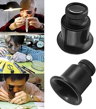 Microcase Watchmaker Mechanic Eye Magnifier 20X Black - AL2545