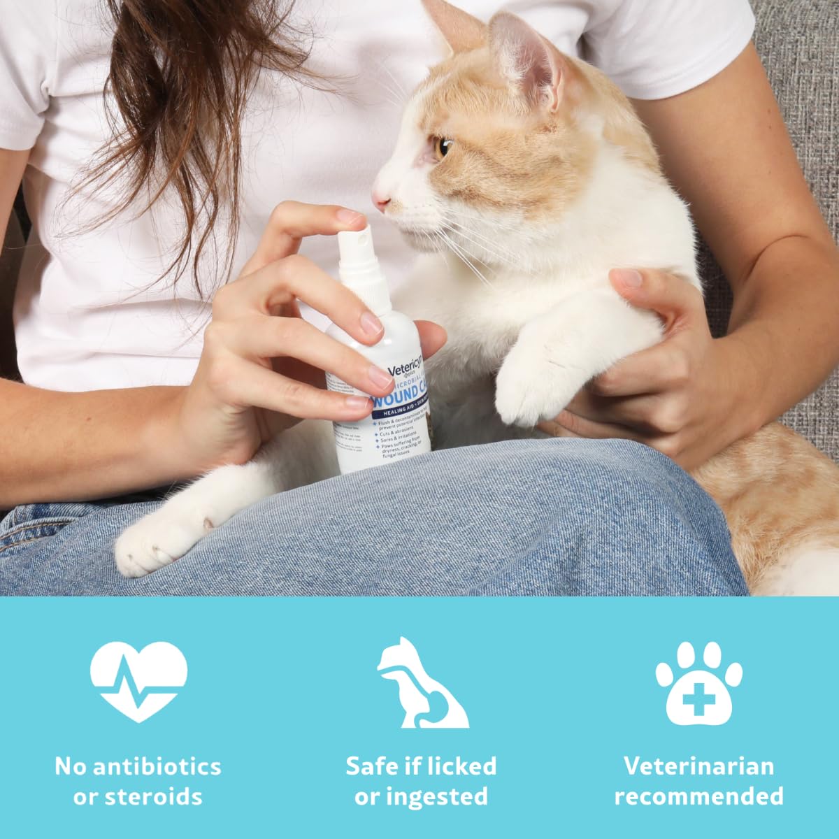 Vetericyn Plus Cat Wound Care Spray | Feline Healing Aid and Skin Repair for Wounds, Sores, and Abrasions, Provides Itch Relief for Cats Irritated Skin. 3 Ounces - image 7