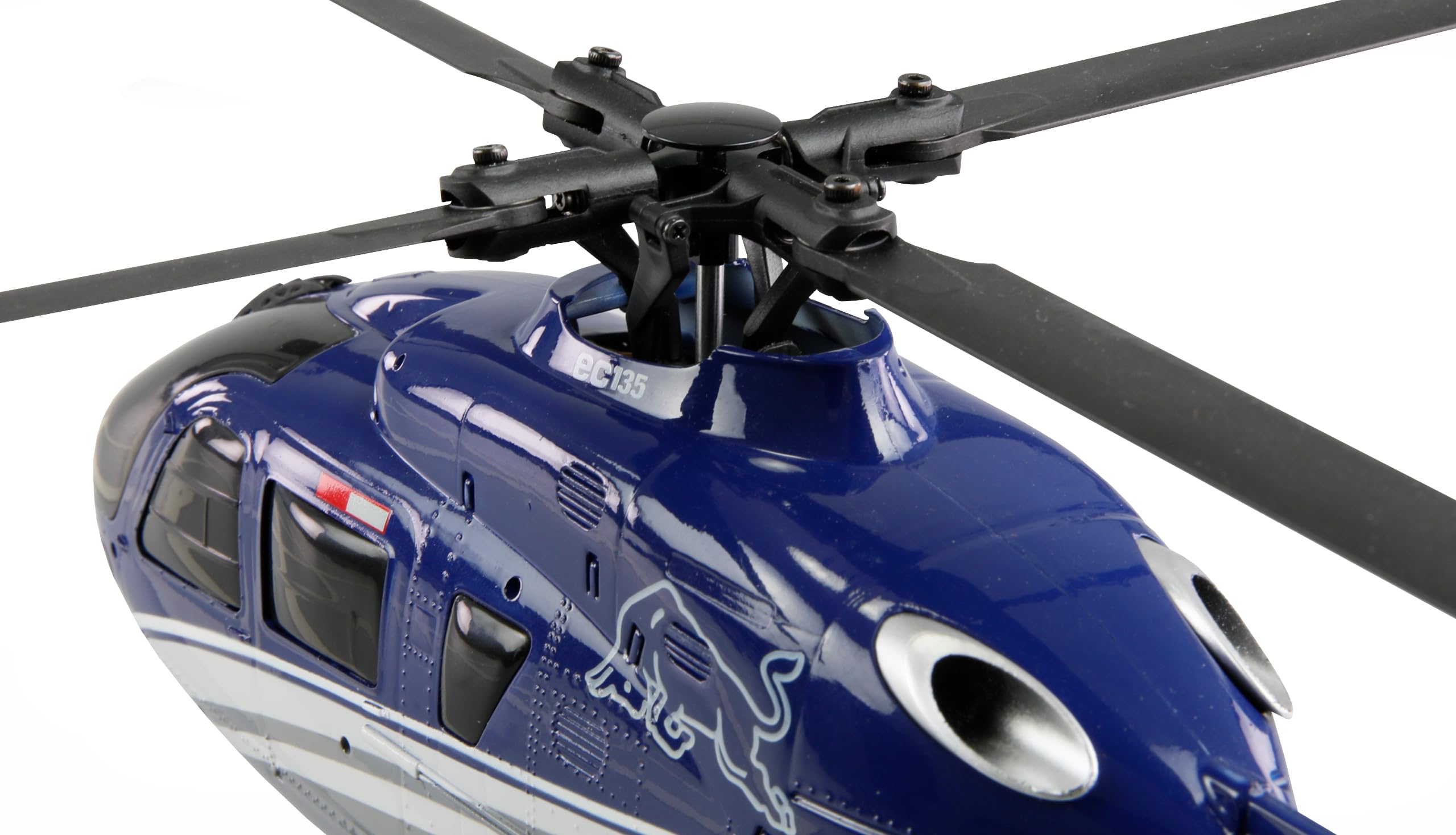 Amewi The Flying Bulls EC135 PRO Brushless 6-Kanal Helikopter 352mm 6G RTF, Blau
