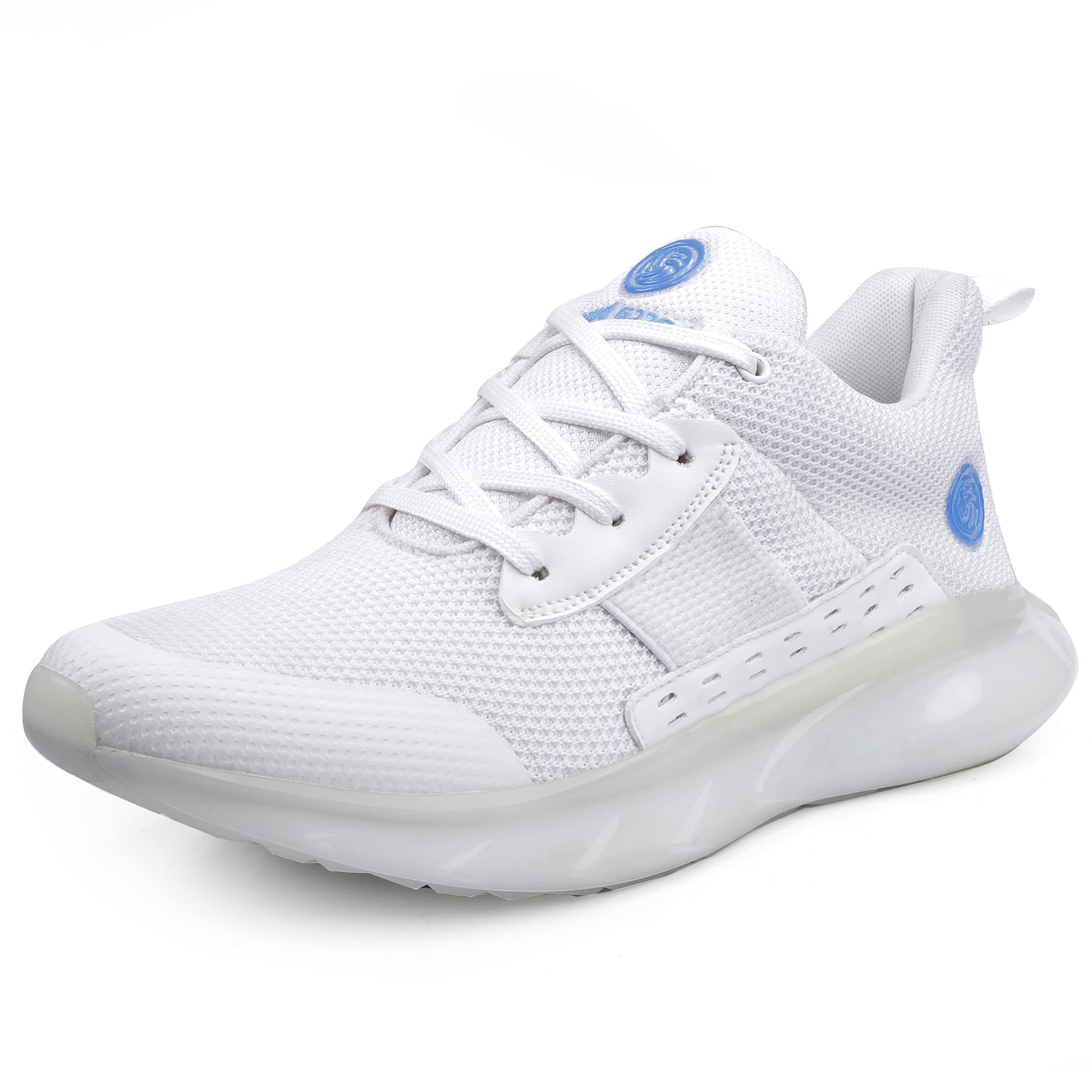 Bacca Bucci® Mens Nitro max Comfort B8191 Trail Running Shoes for tuff Surface Run with Rubber & Soft eva Sole and Breathable Upper- White, Size UK7 (B097NGL2HH) Amazon Price History, Amazon Price Tracker
