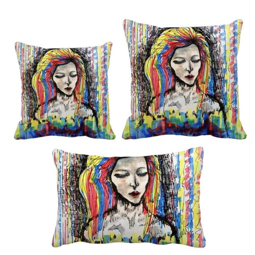 Coussin d'art abstrait insere lot de coussins decoratifs pour salon maison sofa decor