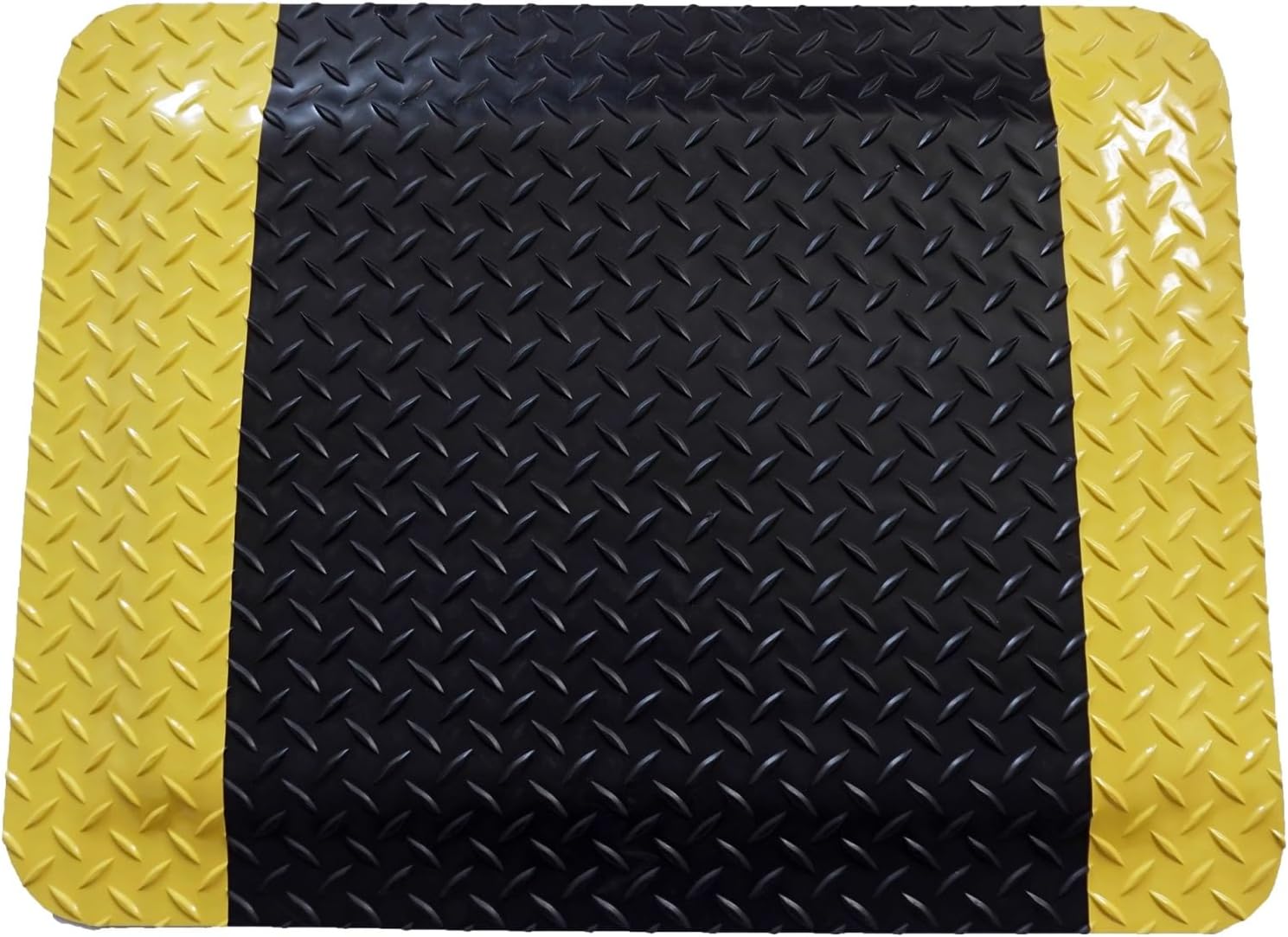 Heavy Duty Anti-Fatigue Mat - 20mm Thick Non-Slip Diamond Plate Rubber for Garage, Warehouse & Workplace - Durable Comfort Floor Mat for Pain Relief & Safety