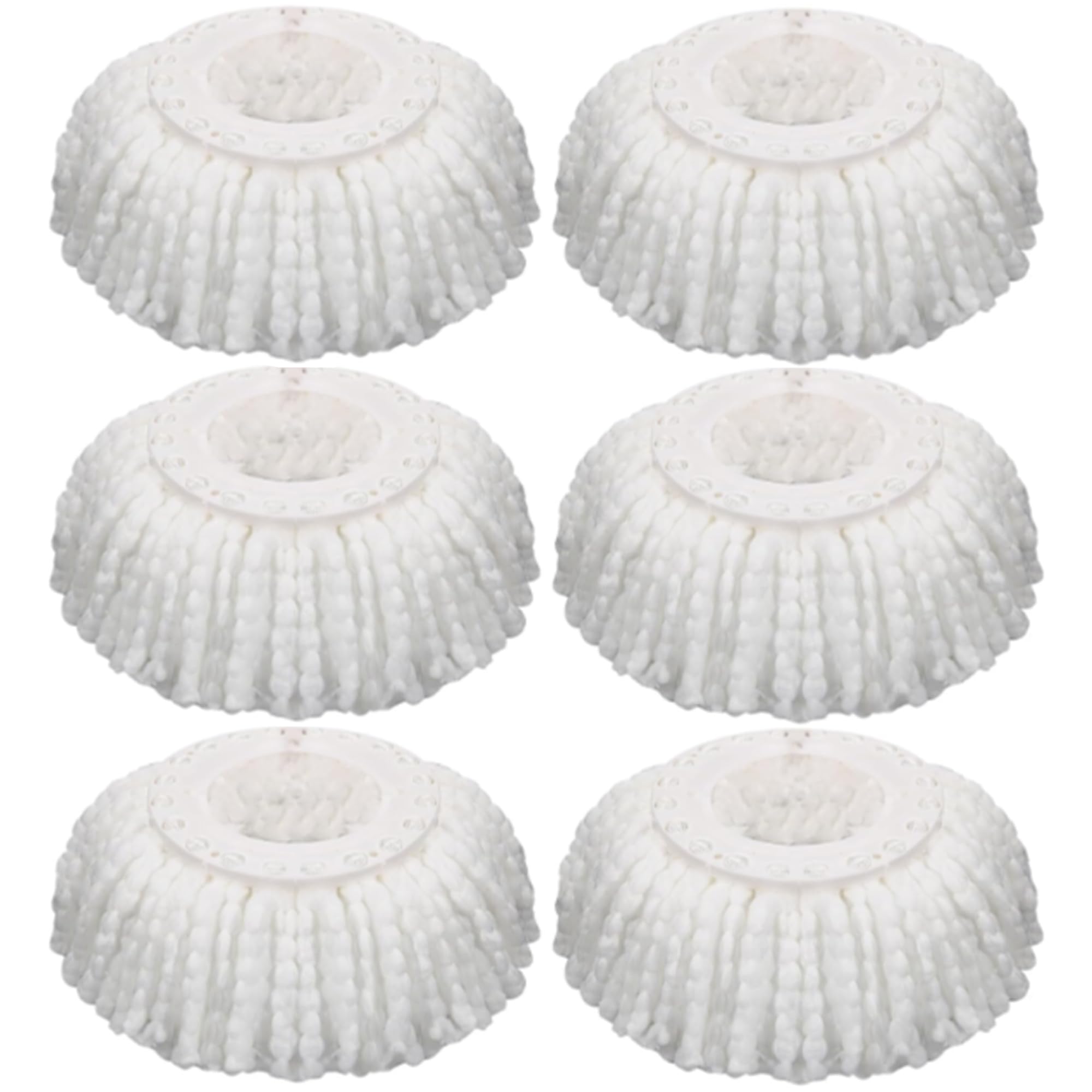 6 Pack Mop Heads Replacement, for 6-6.3” Inches Universal Spin Mop Heads, Microfiber Mop Head Replacement, Microfiber Mop Hurrican Casabela Mopnad, Household Cleaning, Commercial Mop Head Replacement
