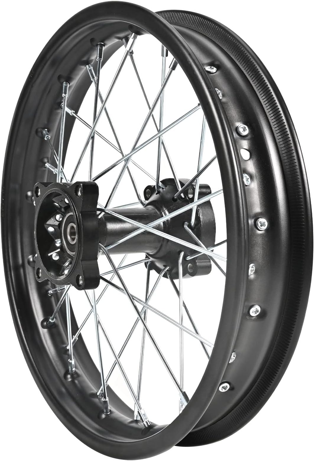 Rear Wheel Rim Hub for Motocross Off Road Dirt Pit Bike (90/100-14 (12mm Bearing))