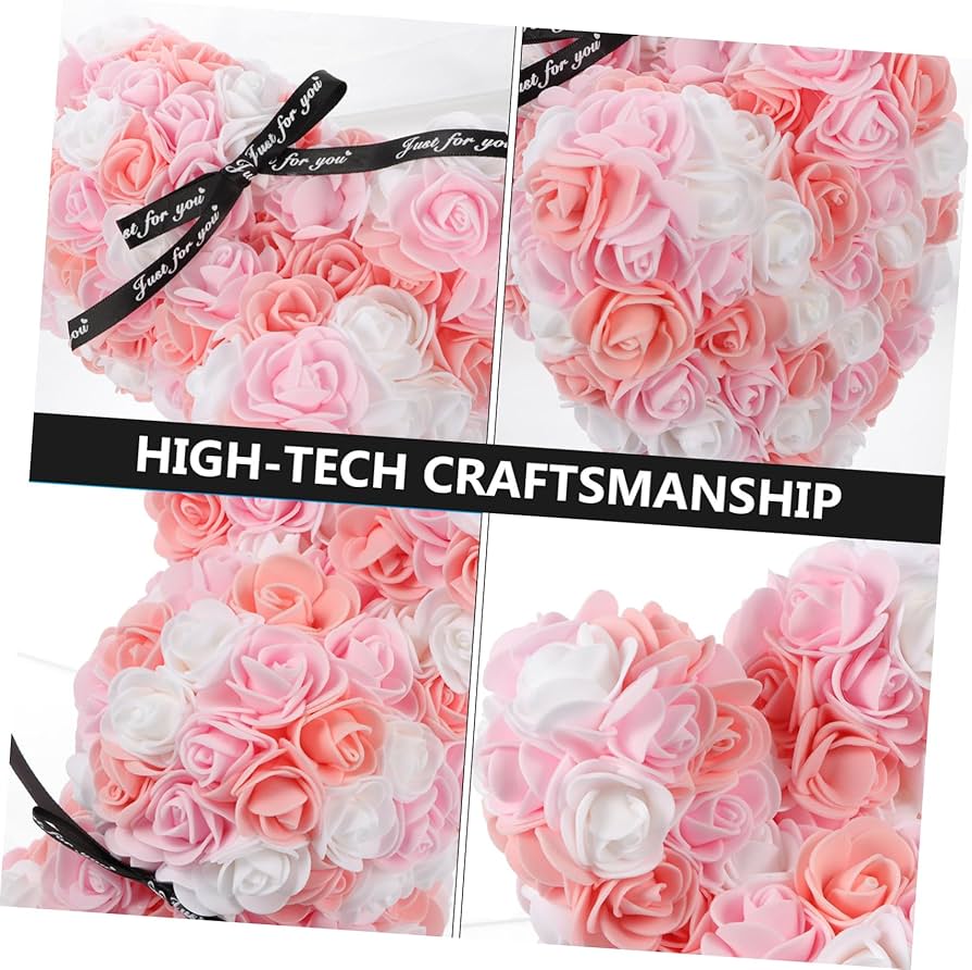 Amazon｜HOLIDYOYO 1個 バラのウサギ バレンタインローズ バラの花
