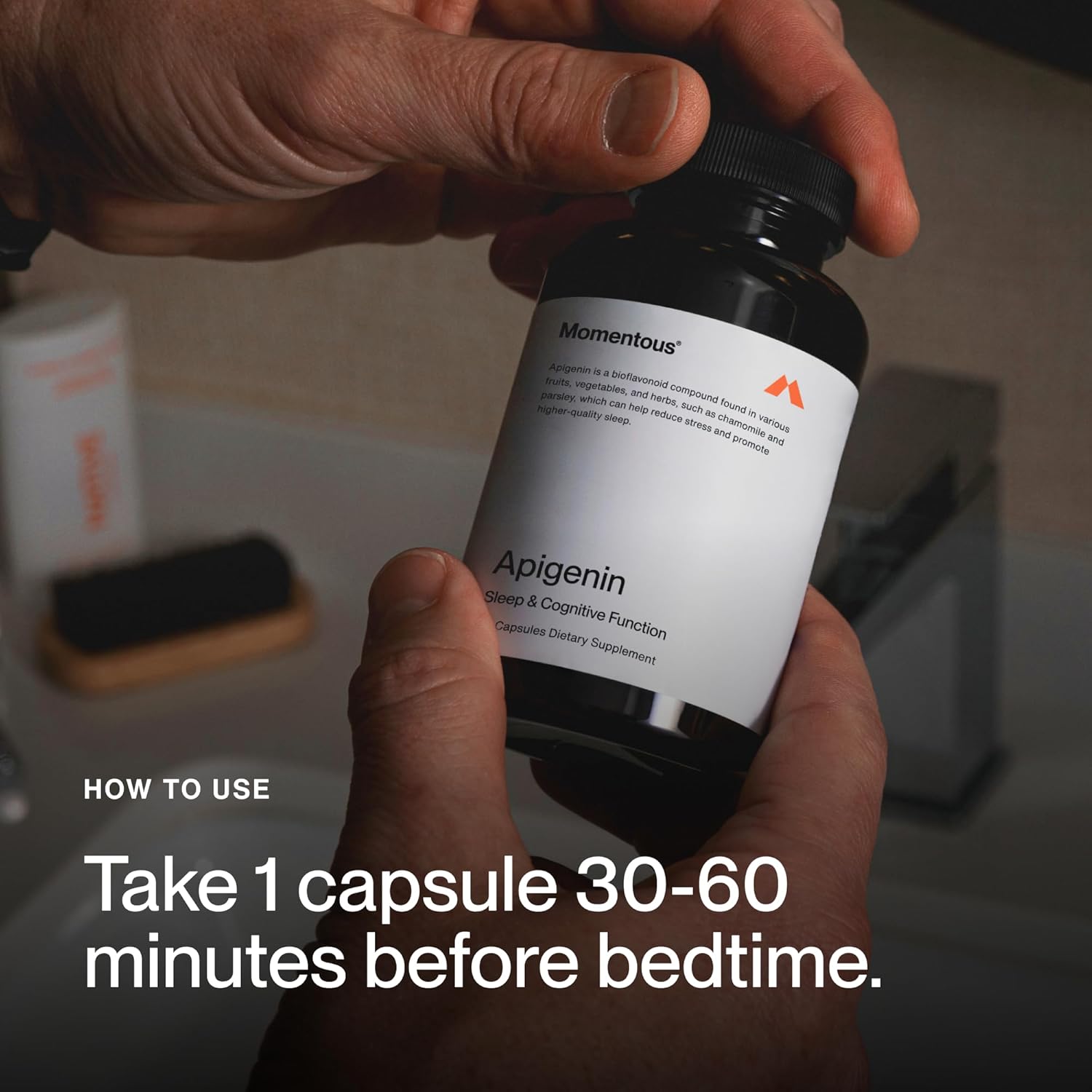 Momentous Apigenin Supplement - 50 mg per Capsule - NSF Certified for Sport - 60-Count - Image 5