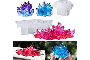 LET'S RESIN Crystal Cluster Resin Molds: Unleash Your Creativity with Stunning Crystal Formations