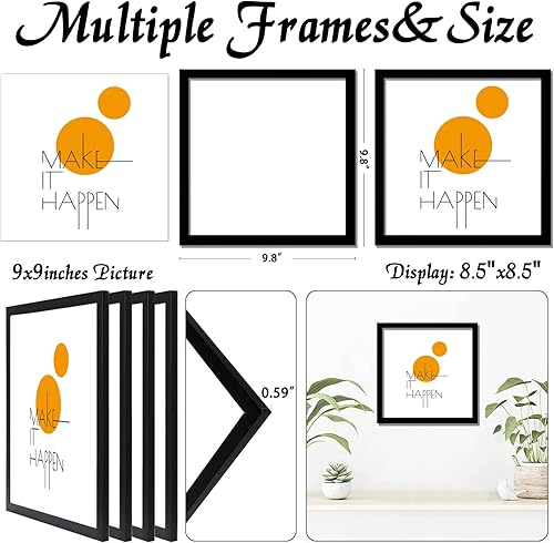 Vista 116 de Juego de 4 portarretratos de 18 x 24 pulgadas, marco negro de 18 x 24 pulgadas, marcos de fotos de lienzo para pared, de 18 x 24 pulgadas