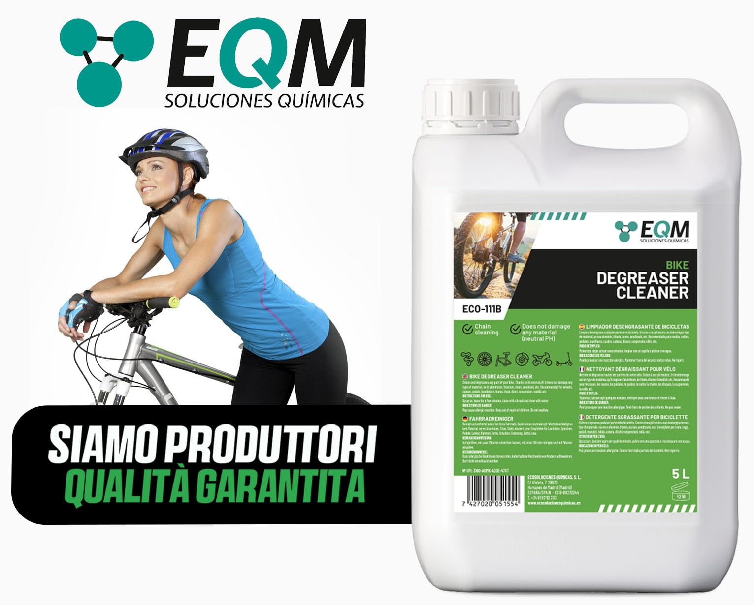 Sgrassatore Neutro per Biciclette 5L ECO-111B