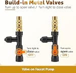 hygger Aquarium Vacuum Water Change Kit 49FT PVC Hose Fish Tank Auto Siphon Gravel Cleaner with 3 Types of Brass Fittings for Fish Tank Gravel & Sand Cleaning