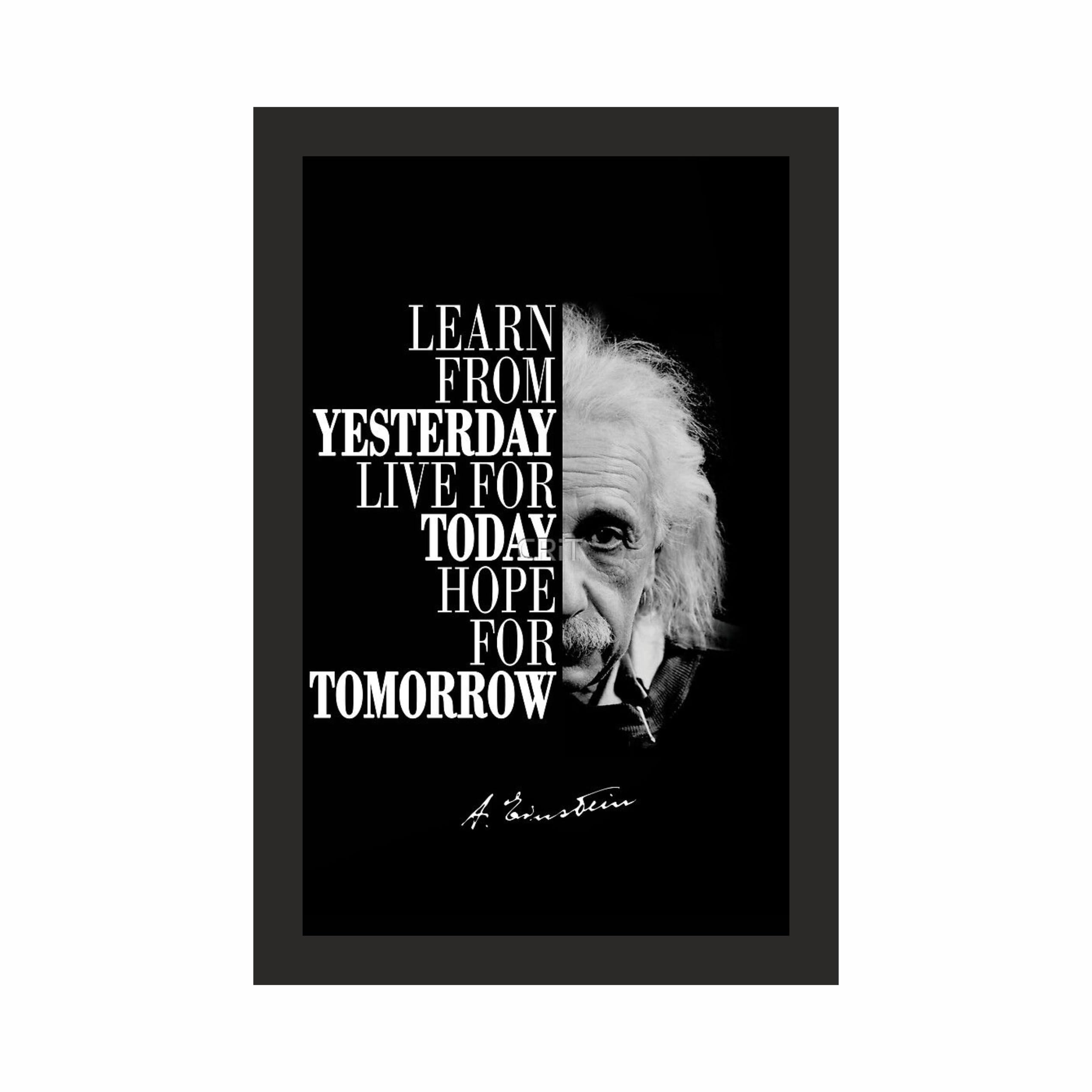 Learn From Yesterday Quote Wall Art – view 3