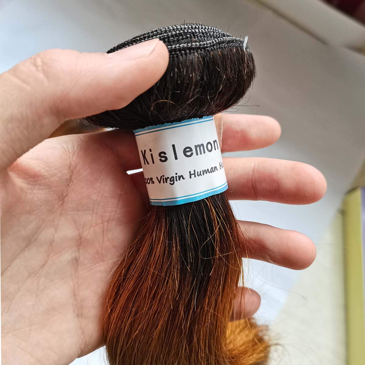 Ombre Human Hair Bundles 1b/30 Brazilian Ombre Body Wave Bundles Two Tones Ombre Hair Weave Extensions Medium Brown Color 10A (10 12 14 Inch)