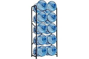 Sturdy 5-Tier Water Jug Storage Rack for Convenient Organization