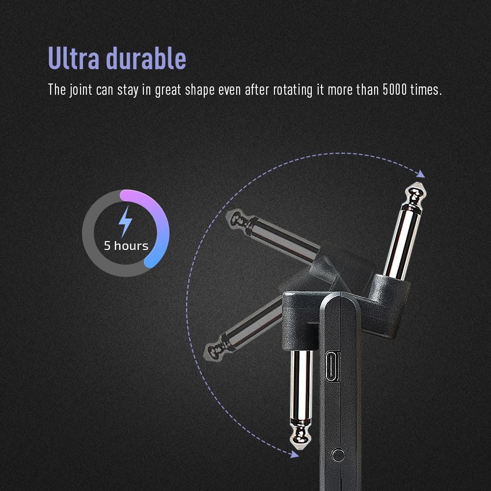 Close-up of the rotating plug mechanism, showing its durability and flexibility