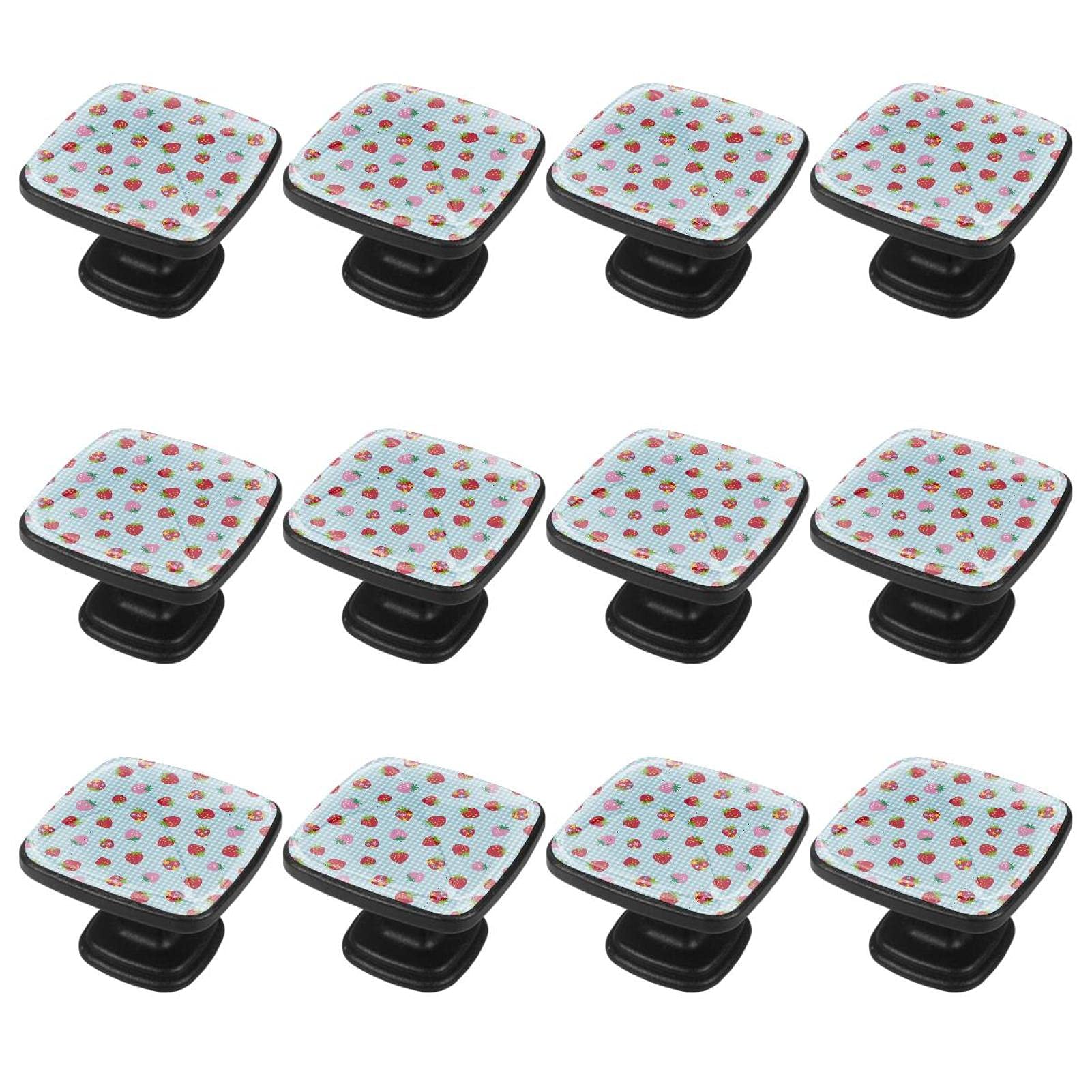 Boutons d'armoires de cuisine lot de 12 poignées de tiroir de commode fruits