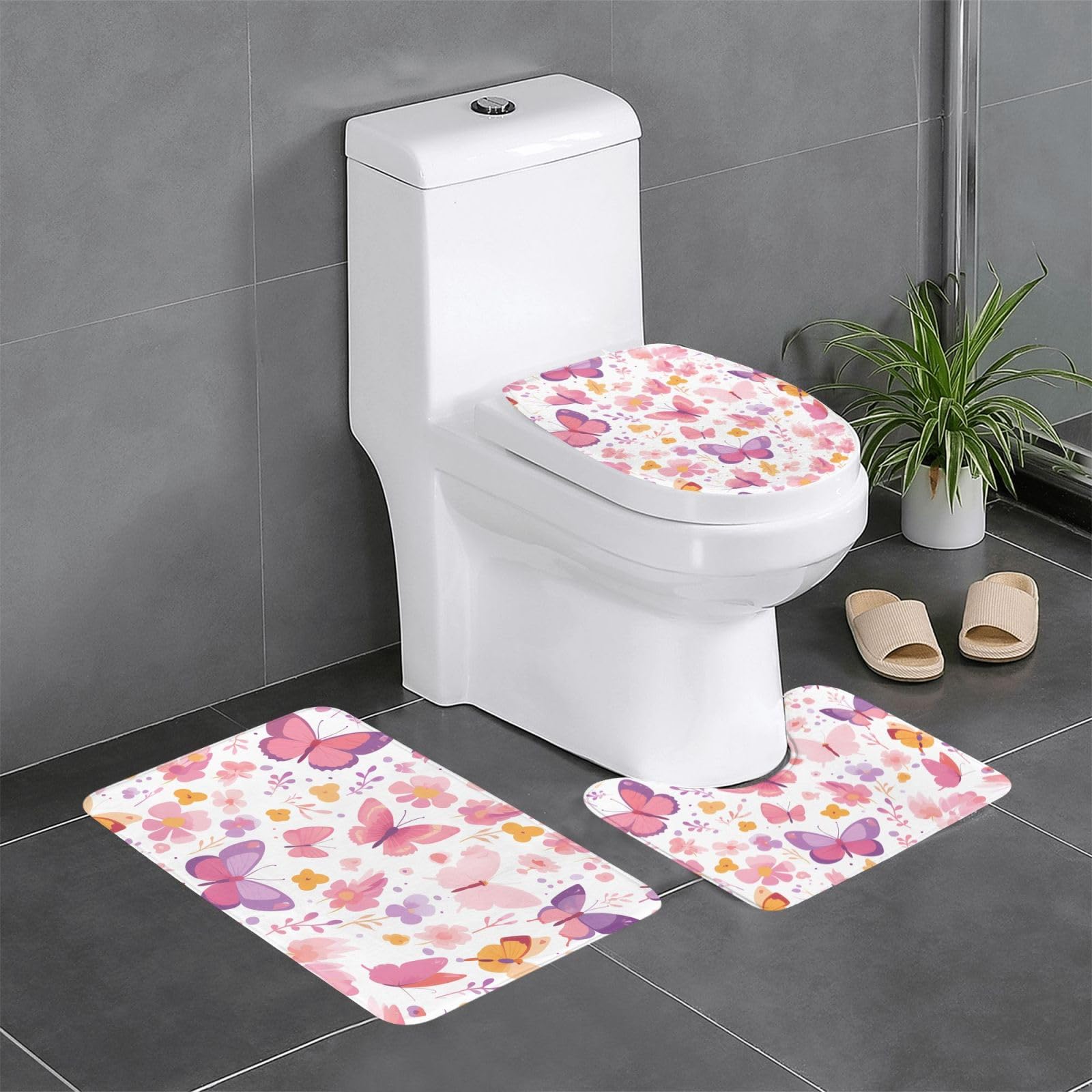 Tapis de sol papillon antidérapant pour éviter les glissades sur sol humide