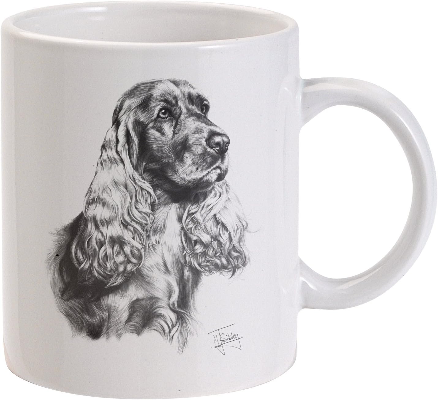 Mike Sibley Cocker Spaniel White Ceramic Mug