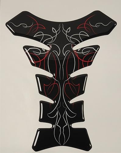 Tamaño es 85 Tall X 69 Wide Pinstripe Silver Color Rojo Honda CBR Kawasaki Ninja diseño de Suzuki GSXR Yamaha YZF Triumph Daytona 675motocicleta