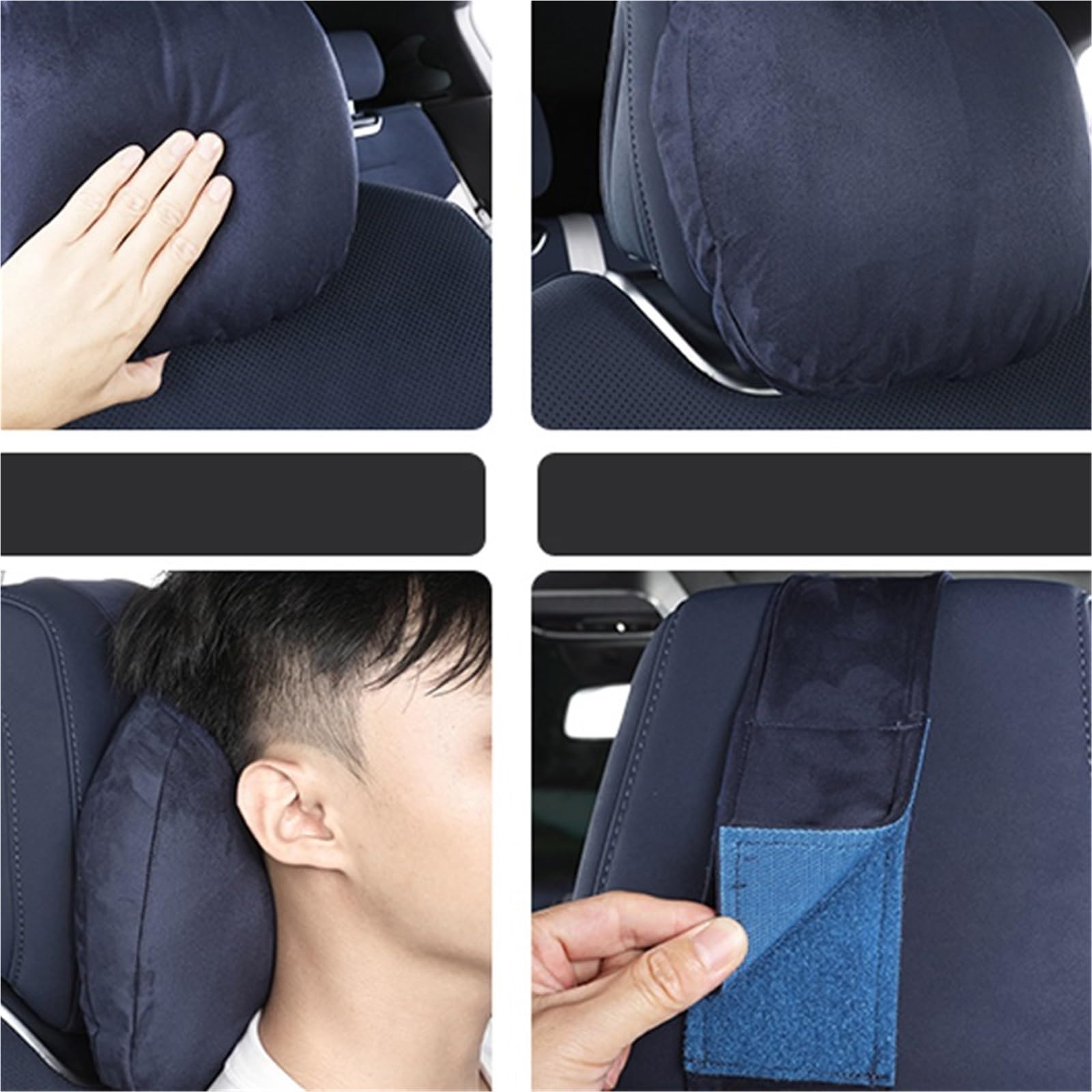 Auto Headrest Coussin de soutien lombaire pour appui-tête de voiture, adapté à Xpeng G9 XiaoPeng 2022-2024(A)