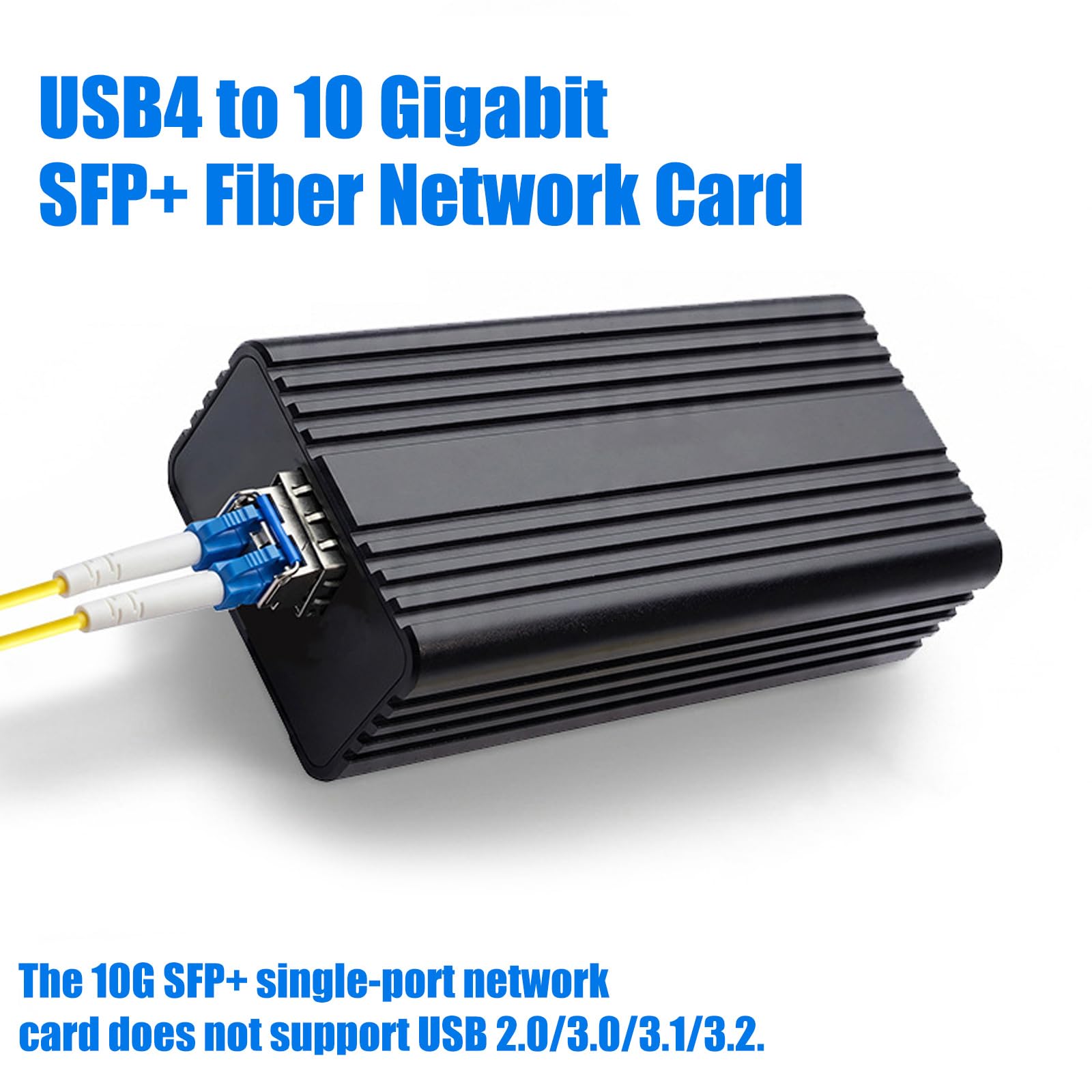 Veloce 10G SFP+ Adattatore di Rete USB a 10GbE RJ45 Adattatore di Rete Dongle di Trasferimento Dati per Laptop Desktop Accessori