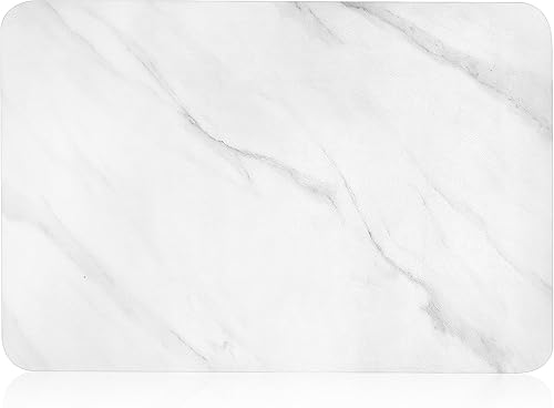 Tapete de secado de platos para encimera de cocina, 16 x 24 pulgadas, almohadilla de secado de platos súper absorbente para ocultar manchas con