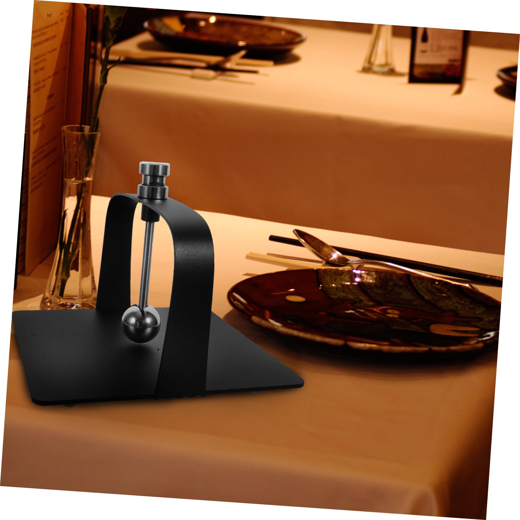 Taschentuchspender Serviettenhalter Küche Hotel für Farbe und Zufällige Praktischer Stehend aus Schwarzem Edelstahl mit Minimalistischem Design Stilvoller für Ordentliche Räume
