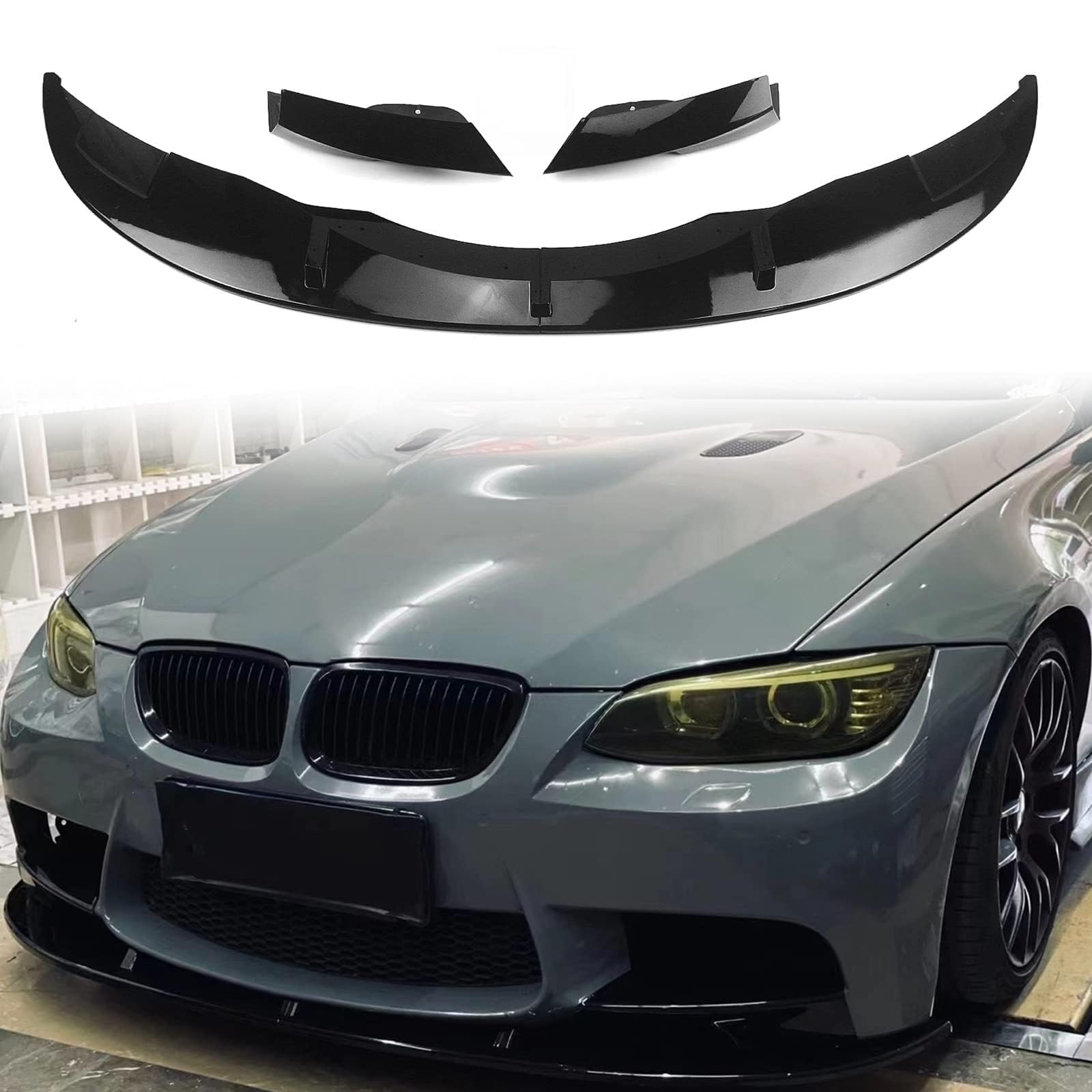 Aileron avant BMW E90 E92 E93 M3 optimisant l'appui aérodynamique