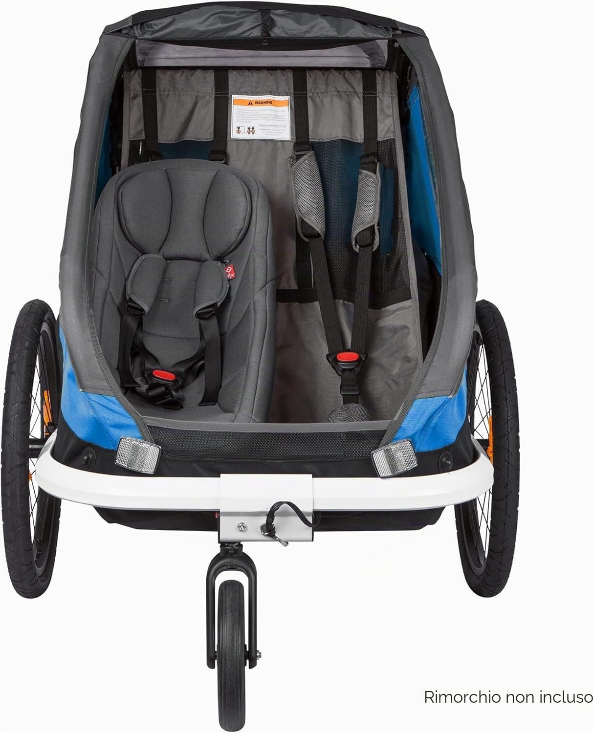 HAMAX Inserto per Bambini (Adatto a Tutti i rimorchi) - Supporto Morbido e Confortevole per Neonati, Facile da installare, Imbracatura di Sicurezza, Design Regolabile, Compatibile con sedili
