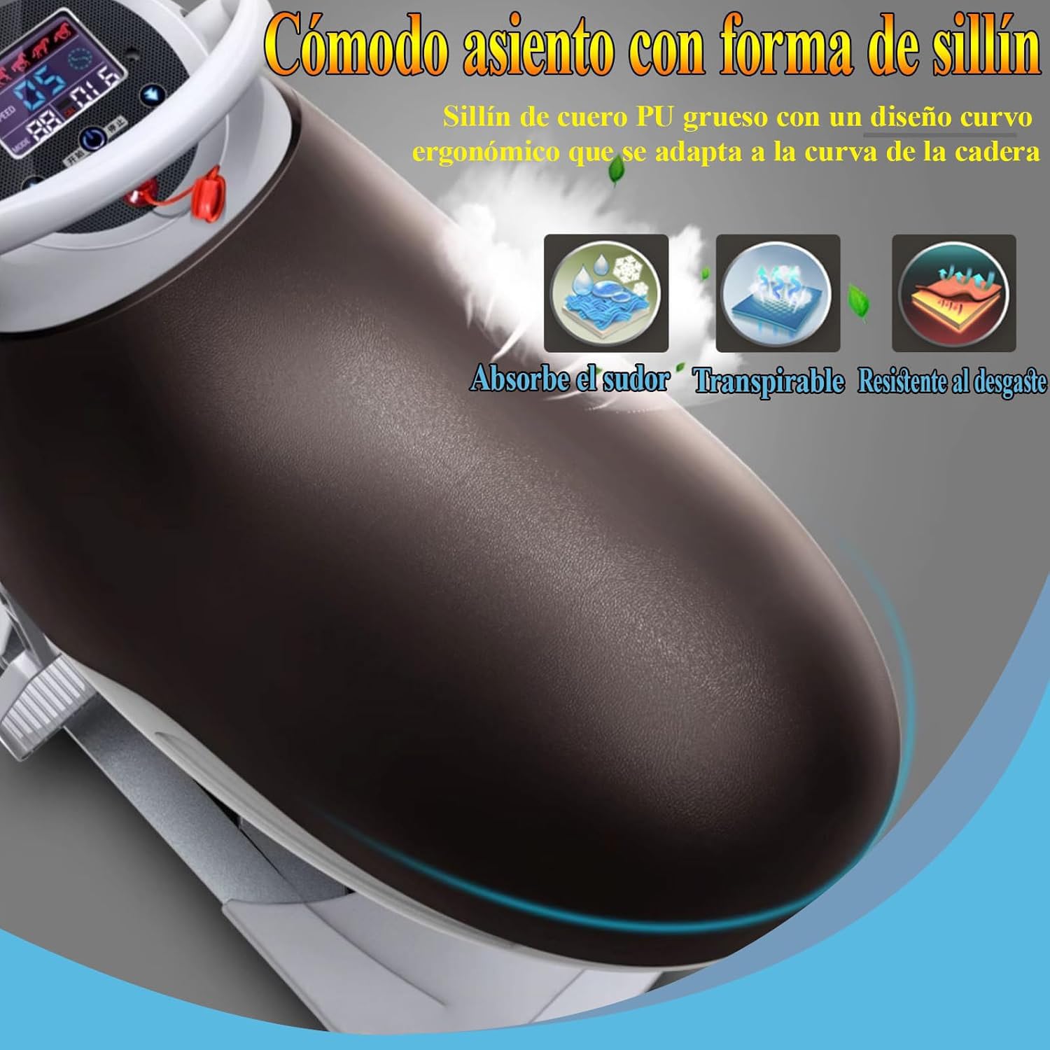 Elektrischer Reitsimulator mit LCD-Display für Zuhause, Fitnessstudio, Bauch-Fitnessübung