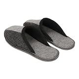 BeComfy Lekkie Kapcie Męskie Filcowe z Podeszwą Filcową 40-46 EU