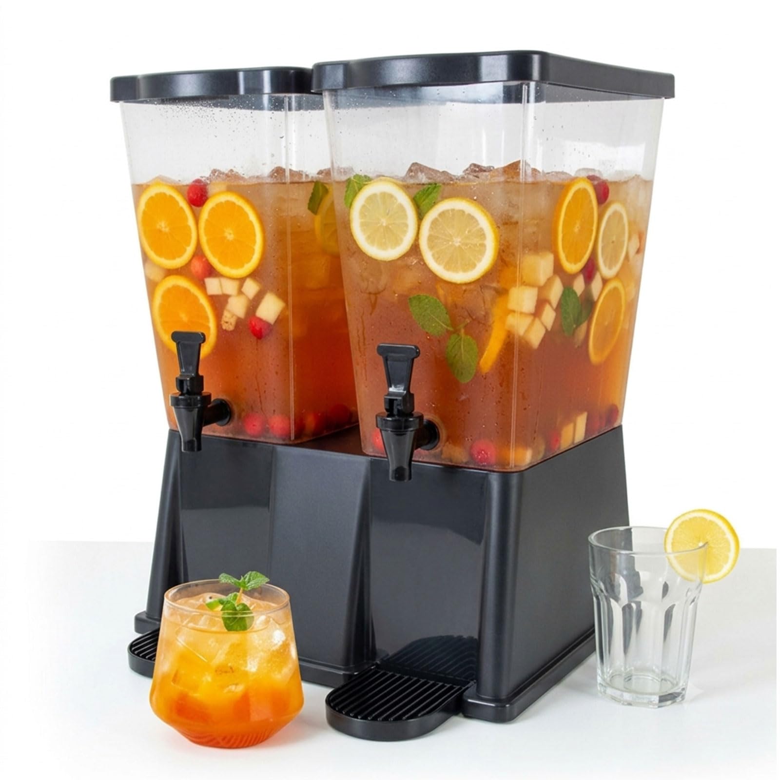 Hakka 6 Gallon Juice Dispenser for Party, 22L Commerial Drinks Beverage Dispenser with Faucet for Cold Fruit Drink, Tea