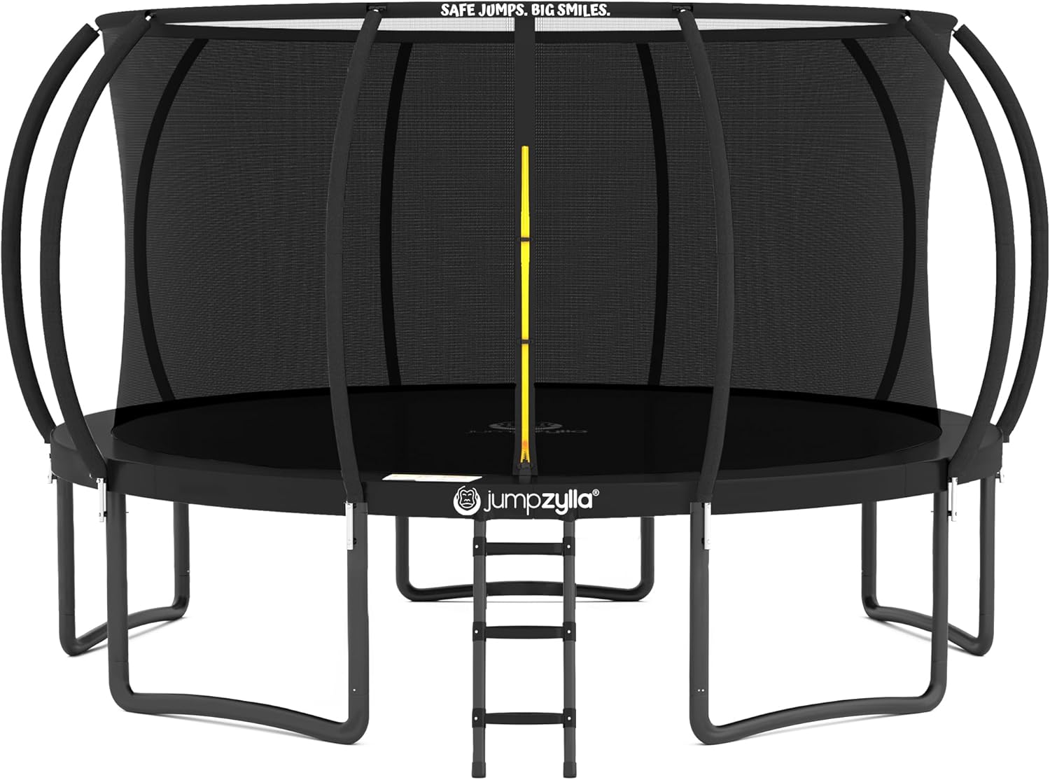 JUMPZYLLA Trampoline with Enclosure and Ladder, 8-16 ft