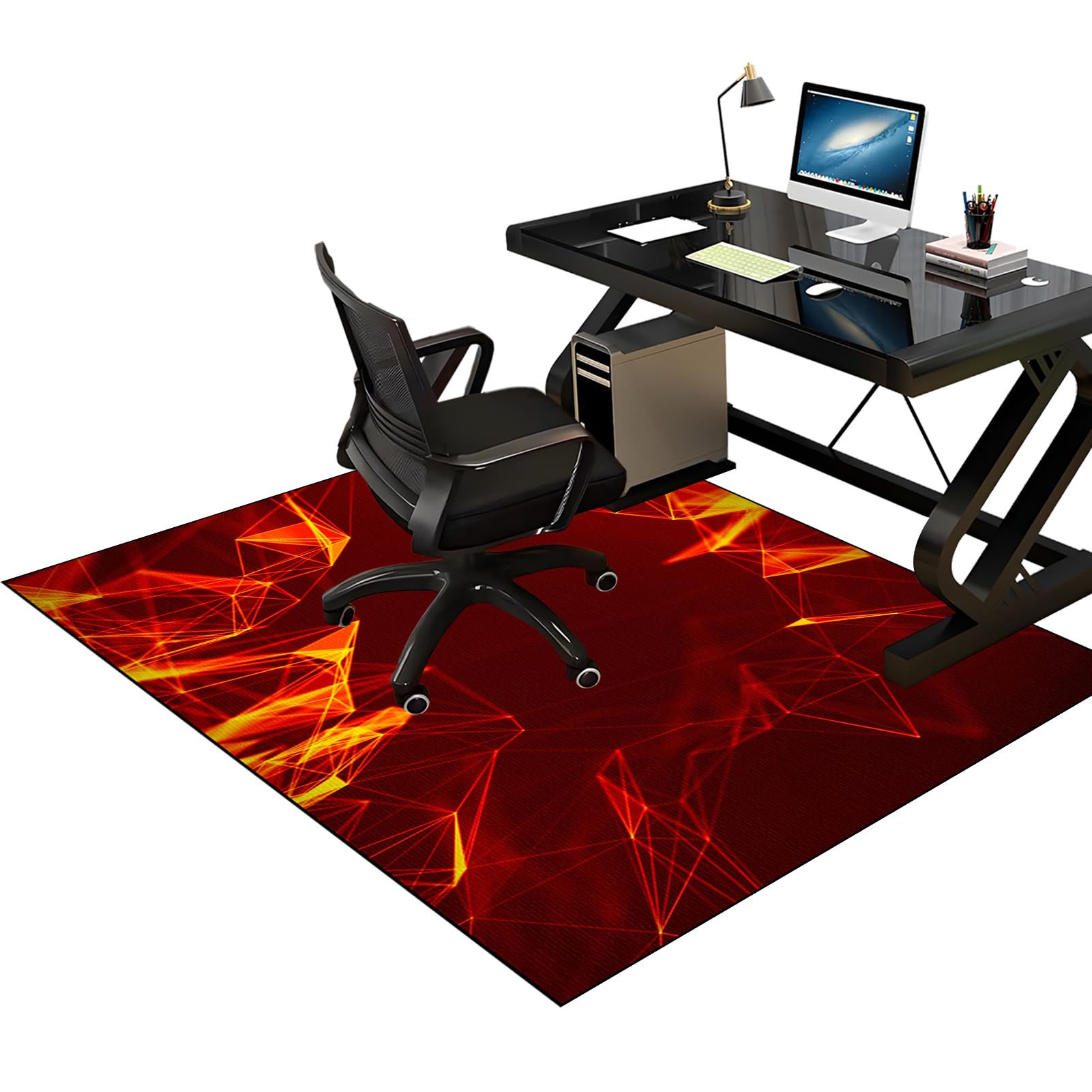 Heavy Duty Office Gaming Chair Mats for Carpeted and Hardwood Floor, Desk Chair Mat, Carpet Protector Chair Mat for Home and Office, Hard-Floor Chair Mats, Floor Mat for Office Chair 140 x 180 cm