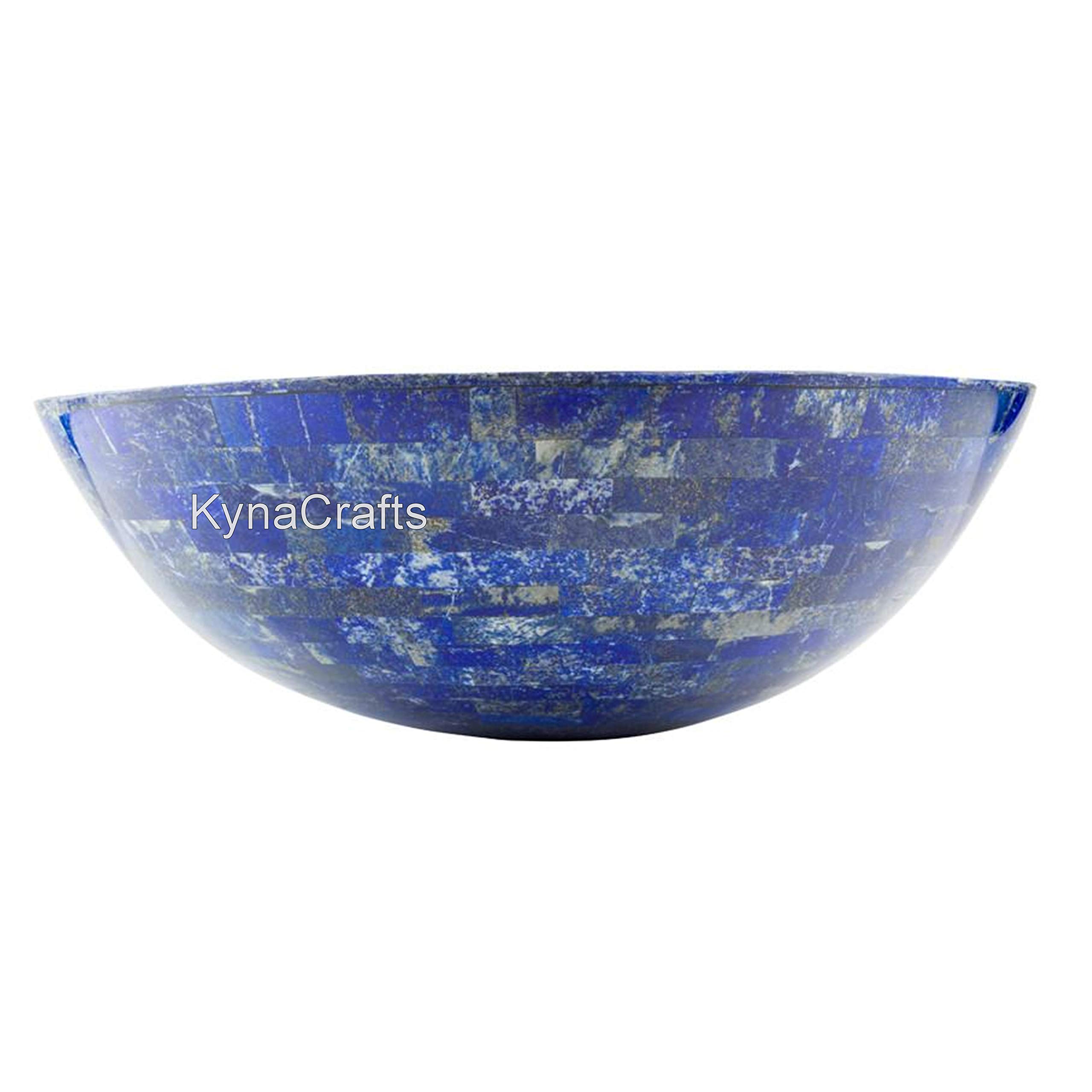 Ręcznie robione nowoczesne naczynie łazienkowe, zlewozmywak montowany na stole z naturalnego niebieskiego kamienia z nakładką, 61 x 61 cm, miska do mycia rąk do dekoracji toaletki