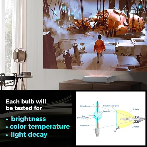 Miniatura 10 de LMP-H280 - Bombilla de repuesto para proyector Sony VPL-VW520ES VPL-VW665ES VPL-VW365ES VPL-VW550ES VPL-VW675ES con carcasa