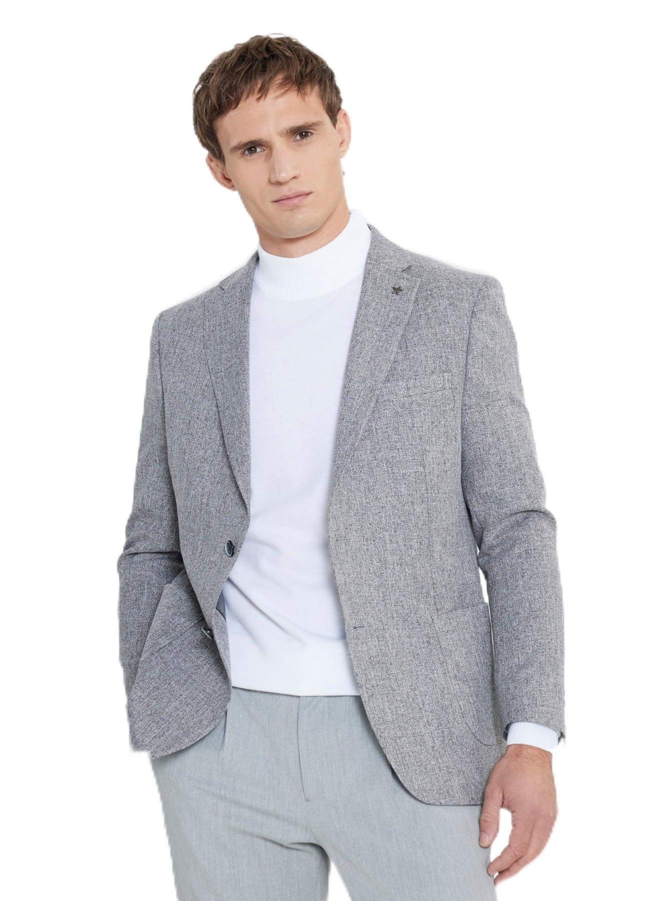 ALTINYILDIZ CLASSICS Altınyıldız Classics Slim Fit Gri Erkek Ceket ACE042510155_CEKET TASU-B